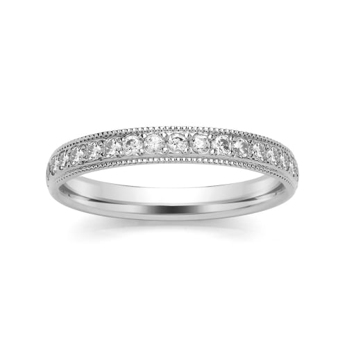 Diamond Wedding Ring - All Metals (TBCSRGM5) Grain Set